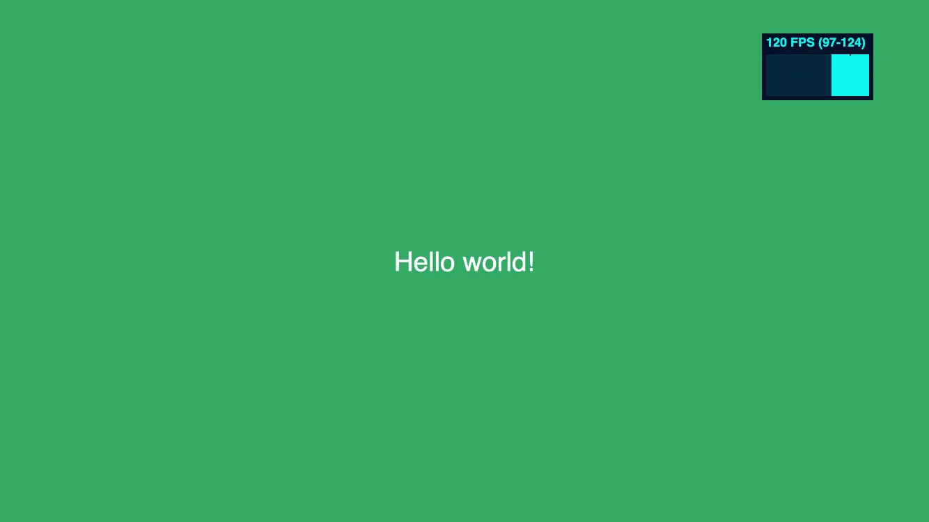 Hello world example